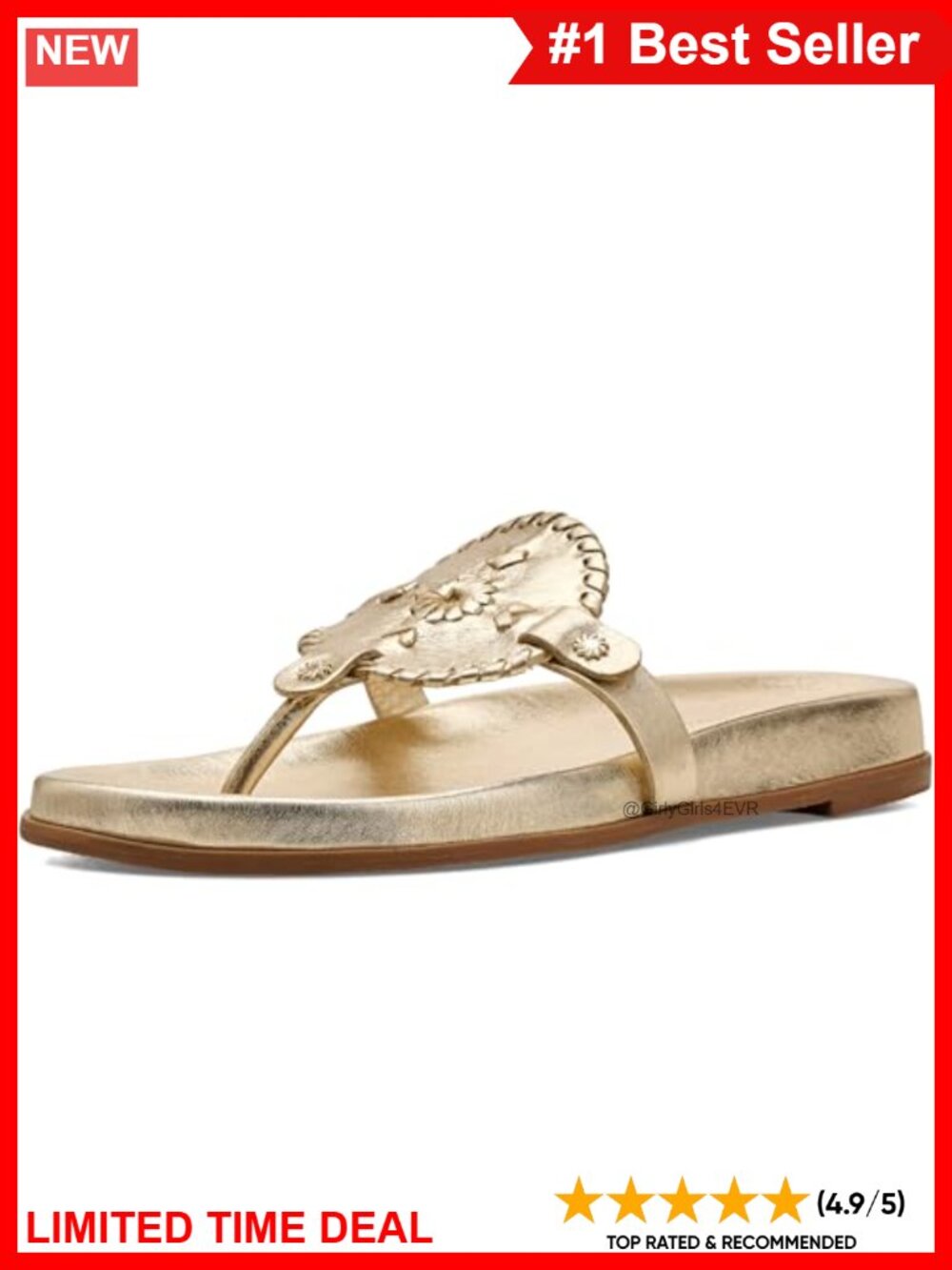 Womens Collins Casual Sandal Leather Flip Flop Block Heel Open Toe Slip On